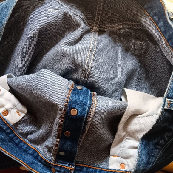 44x34 Tag Vintage Mens Levi's 501 Jeans 42x32 90's Buttonfly Perfect Fade Denim - Picture 6 of 8